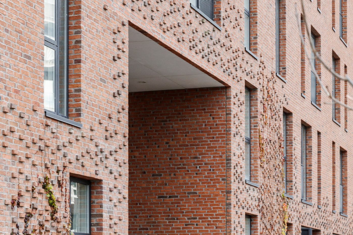 Apartment building, Groenttorvet, Hortensia Hus, Roed haandstroegen