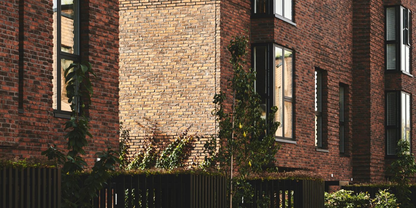 Apartment building, Geranium Raekkerne, Groenttorvet, Kroyer