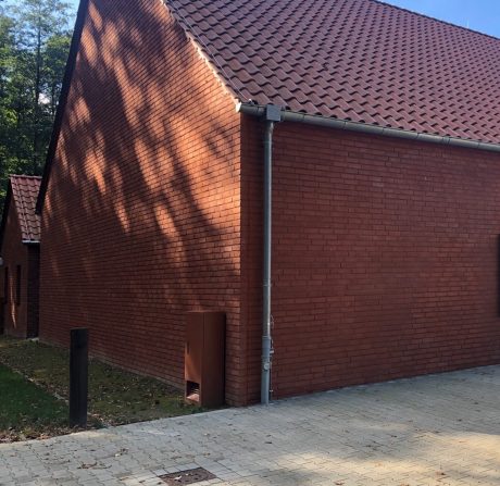 Ziegel: EW2207 Rød Vesterled mit rotem Fuge | Bürger und Kulturhaus, Dahlenburg