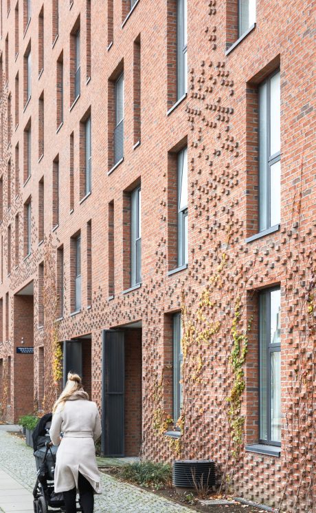 Apartment building, Groenttorvet, Hortensia Hus, Roed haandstroegen